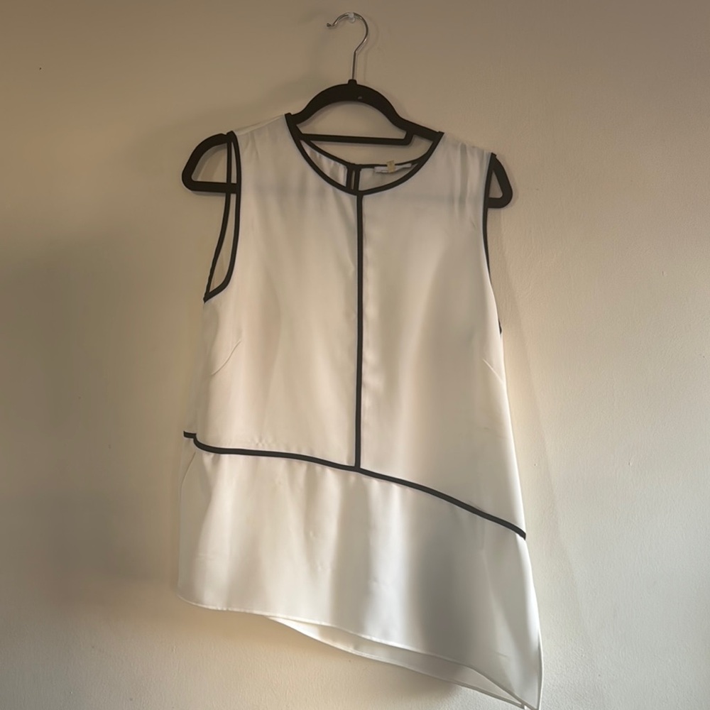 Calvin Klein White Top with Black Trim